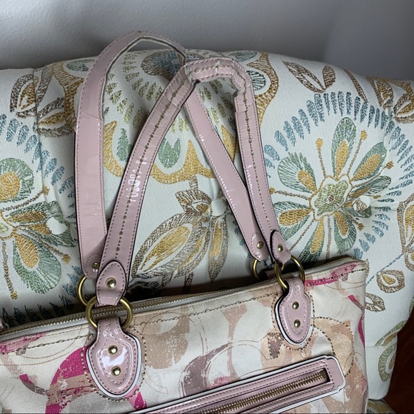 Coach 23372 POPPY Signature Hallie Tote Bag Pink - Picture 4 of 8